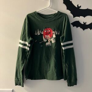 M&Ms Minnesota Wild Long Sleeve Hockey Shirt Youth Large (9/10)